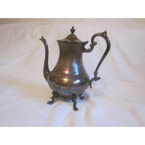 Vintage Art Deco Sheridan Silver on Copper Tea Pot
